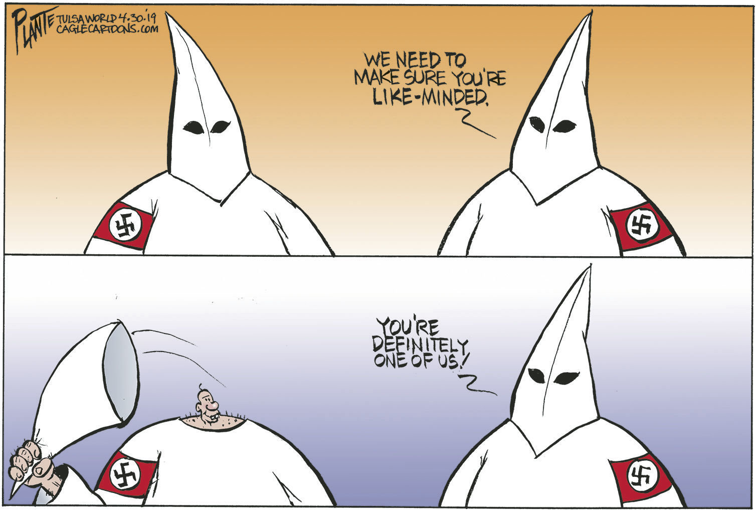 Bruce Plante Cartoon: The Klub